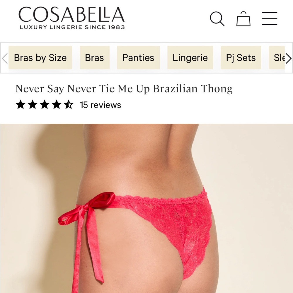NWT Cosabella Brazilian - Picture 2 of 5